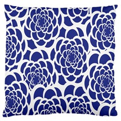 Blue And White Flower Background Standard Flano Cushion Case (one Side) by Nexatart