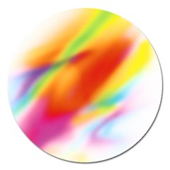 Blur Color Colorful Background Magnet 5  (round) by Nexatart