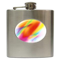 Blur Color Colorful Background Hip Flask (6 Oz) by Nexatart