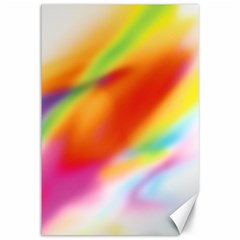 Blur Color Colorful Background Canvas 12  X 18   by Nexatart