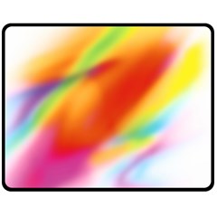 Blur Color Colorful Background Fleece Blanket (medium)  by Nexatart