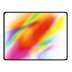 Blur Color Colorful Background Double Sided Fleece Blanket (small)  by Nexatart