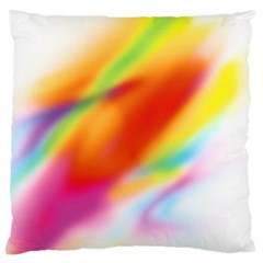 Blur Color Colorful Background Large Flano Cushion Case (one Side) by Nexatart