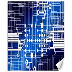 Board Circuits Trace Control Center Canvas 16  X 20   by Nexatart