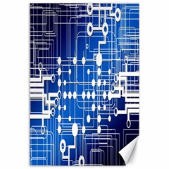 Board Circuits Trace Control Center Canvas 24  X 36  by Nexatart