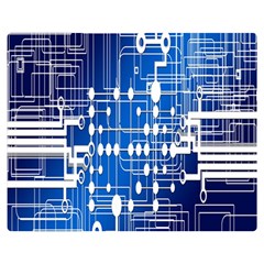 Board Circuits Trace Control Center Double Sided Flano Blanket (medium)  by Nexatart