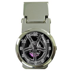 Bord Edge Wheel Tire Black Car Money Clip Watches by Nexatart