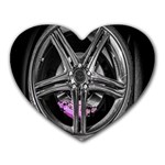 Bord Edge Wheel Tire Black Car Heart Mousepads Front