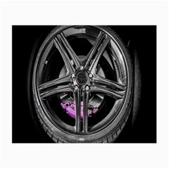 Bord Edge Wheel Tire Black Car Small Glasses Cloth (2-side) by Nexatart