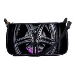 Bord Edge Wheel Tire Black Car Shoulder Clutch Bags by Nexatart