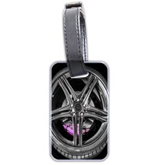 Bord Edge Wheel Tire Black Car Luggage Tags (two Sides) by Nexatart