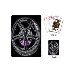 Bord Edge Wheel Tire Black Car Playing Cards (mini)  by Nexatart