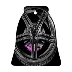 Bord Edge Wheel Tire Black Car Bell Ornament (two Sides) by Nexatart