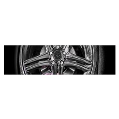 Bord Edge Wheel Tire Black Car Satin Scarf (oblong) by Nexatart