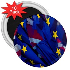 Brexit Referendum Uk 3  Magnets (10 Pack)  by Nexatart