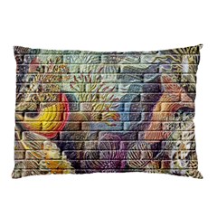 Brick Of Walls With Color Patterns Pillow Case (two Sides) by Nexatart