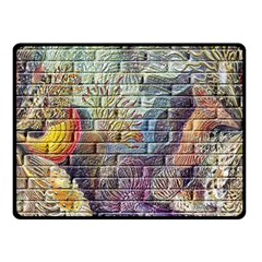 Brick Of Walls With Color Patterns Double Sided Fleece Blanket (small)  by Nexatart