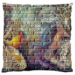 Brick Of Walls With Color Patterns Standard Flano Cushion Case (two Sides) by Nexatart