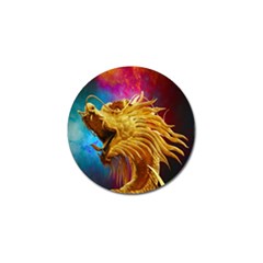 Broncefigur Golden Dragon Golf Ball Marker (10 Pack) by Nexatart