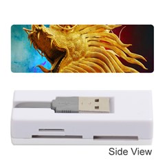 Broncefigur Golden Dragon Memory Card Reader (stick)  by Nexatart