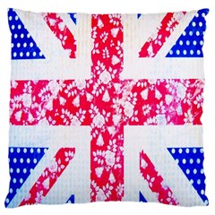 British Flag Abstract Large Cushion Case (one Side) by Nexatart