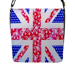 British Flag Abstract Flap Messenger Bag (l)  by Nexatart