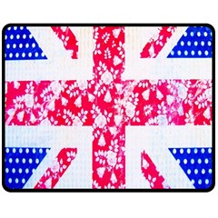 British Flag Abstract Double Sided Fleece Blanket (medium)  by Nexatart