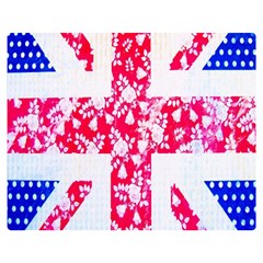 British Flag Abstract Double Sided Flano Blanket (medium)  by Nexatart