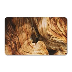 Brown Beige Abstract Painting Magnet (rectangular) by Nexatart