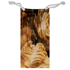 Brown Beige Abstract Painting Jewelry Bag by Nexatart