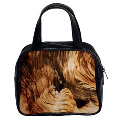 Brown Beige Abstract Painting Classic Handbags (2 Sides) by Nexatart