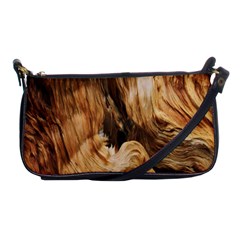 Brown Beige Abstract Painting Shoulder Clutch Bags by Nexatart