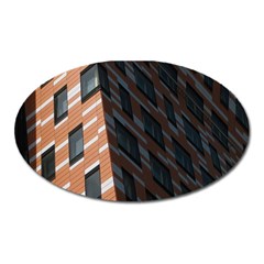 Building Architecture Skyscraper Oval Magnet by Nexatart