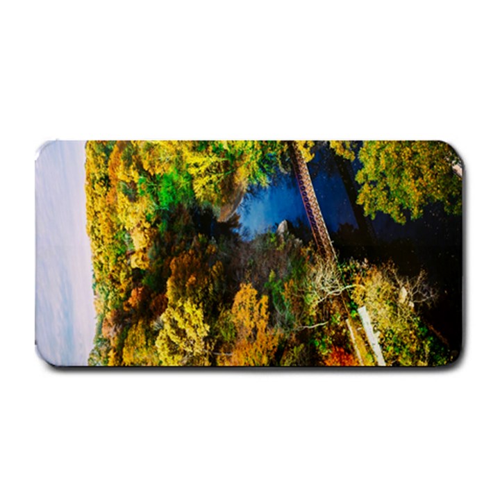 Bridge River Forest Trees Autumn Medium Bar Mats