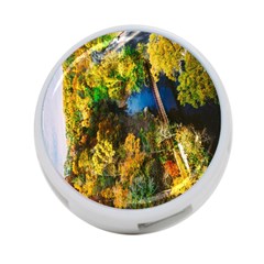 Bridge River Forest Trees Autumn 4-port Usb Hub (one Side)