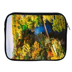 Bridge River Forest Trees Autumn Apple Ipad 2/3/4 Zipper Cases by Nexatart