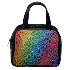 Bubbles Rainbow Colourful Colors Classic Handbags (one Side) by Nexatart