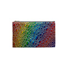 Bubbles Rainbow Colourful Colors Cosmetic Bag (small)  by Nexatart