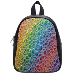 Bubbles Rainbow Colourful Colors School Bags (small)  by Nexatart