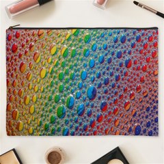 Bubbles Rainbow Colourful Colors Cosmetic Bag (xxxl)  by Nexatart