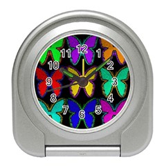 Butterflies Pattern Travel Alarm Clocks