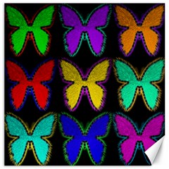 Butterflies Pattern Canvas 12  X 12   by Nexatart