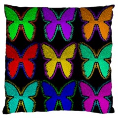 Butterflies Pattern Standard Flano Cushion Case (one Side) by Nexatart