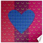 Butterfly Heart Pattern Canvas 20  x 20   19 x19.27  Canvas - 1