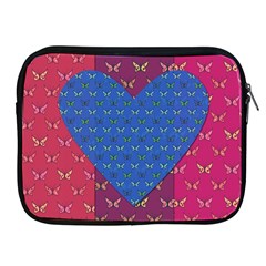 Butterfly Heart Pattern Apple Ipad 2/3/4 Zipper Cases by Nexatart