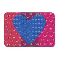 Butterfly Heart Pattern Plate Mats by Nexatart