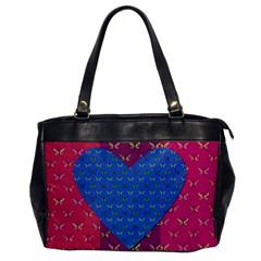 Butterfly Heart Pattern Office Handbags by Nexatart