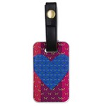 Butterfly Heart Pattern Luggage Tags (One Side)  Front