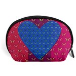 Butterfly Heart Pattern Accessory Pouches (Large)  Front