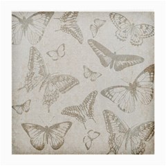 Butterfly Background Vintage Medium Glasses Cloth (2-side) by Nexatart